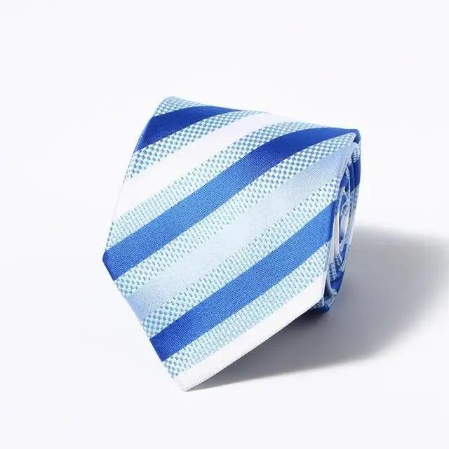 Modern Style Black Brown Wedding Neck Ties For Men Stylish Stripe Design Wedding And Casual Suit Neckties For Men Stevvex