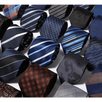 Modern Style Black Brown Wedding Neck Ties For Men Stylish Stripe Design Wedding And Casual Suit Neckties For Men Stevvex