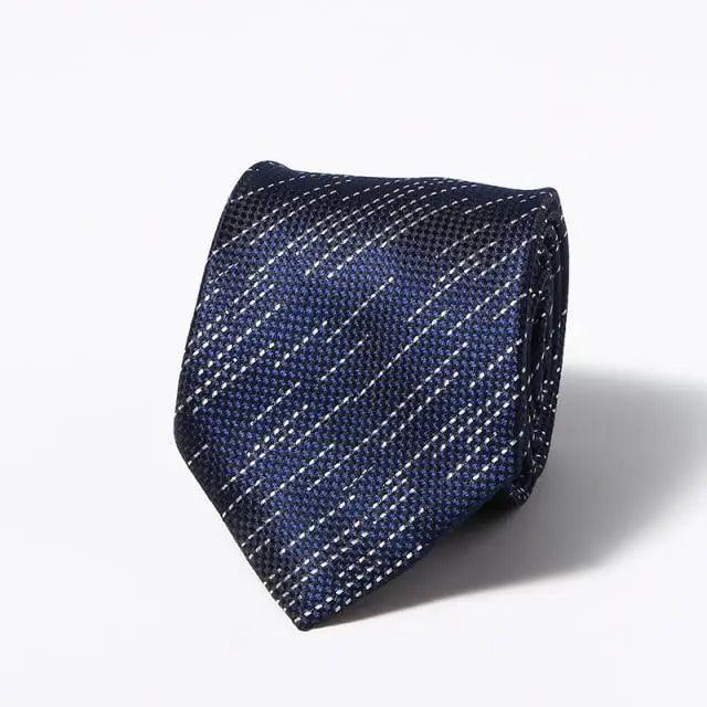 Modern Style Black Brown Wedding Neck Ties For Men Stylish Stripe Design Wedding And Casual Suit Neckties For Men Stevvex