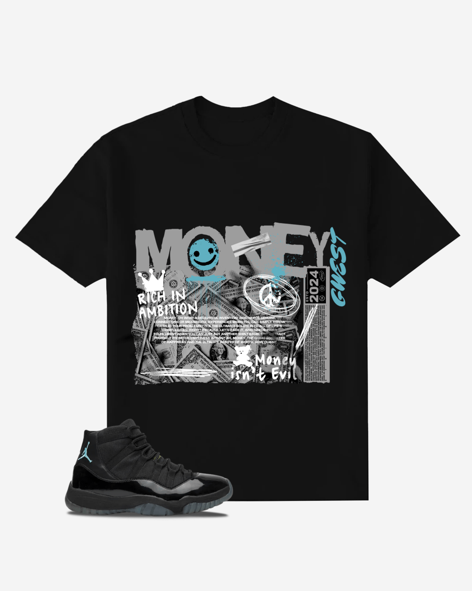 G West Money Isn't Evil Oversized T-Shirt Mens G West