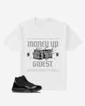 G West Money Up in Flames Oversized  T-Shirt Mens G West
