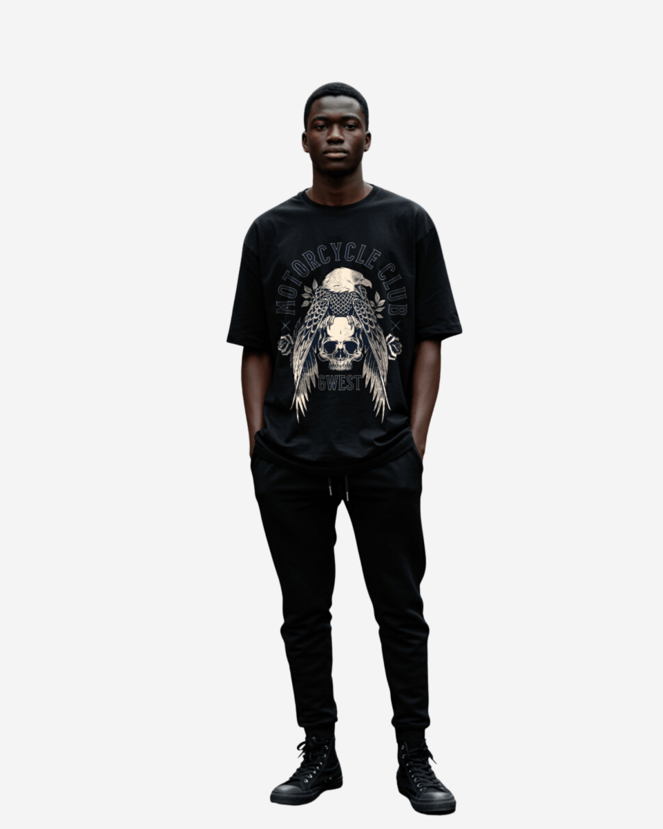 G West Motorcycle club Oversized T-Shirt Mens G West