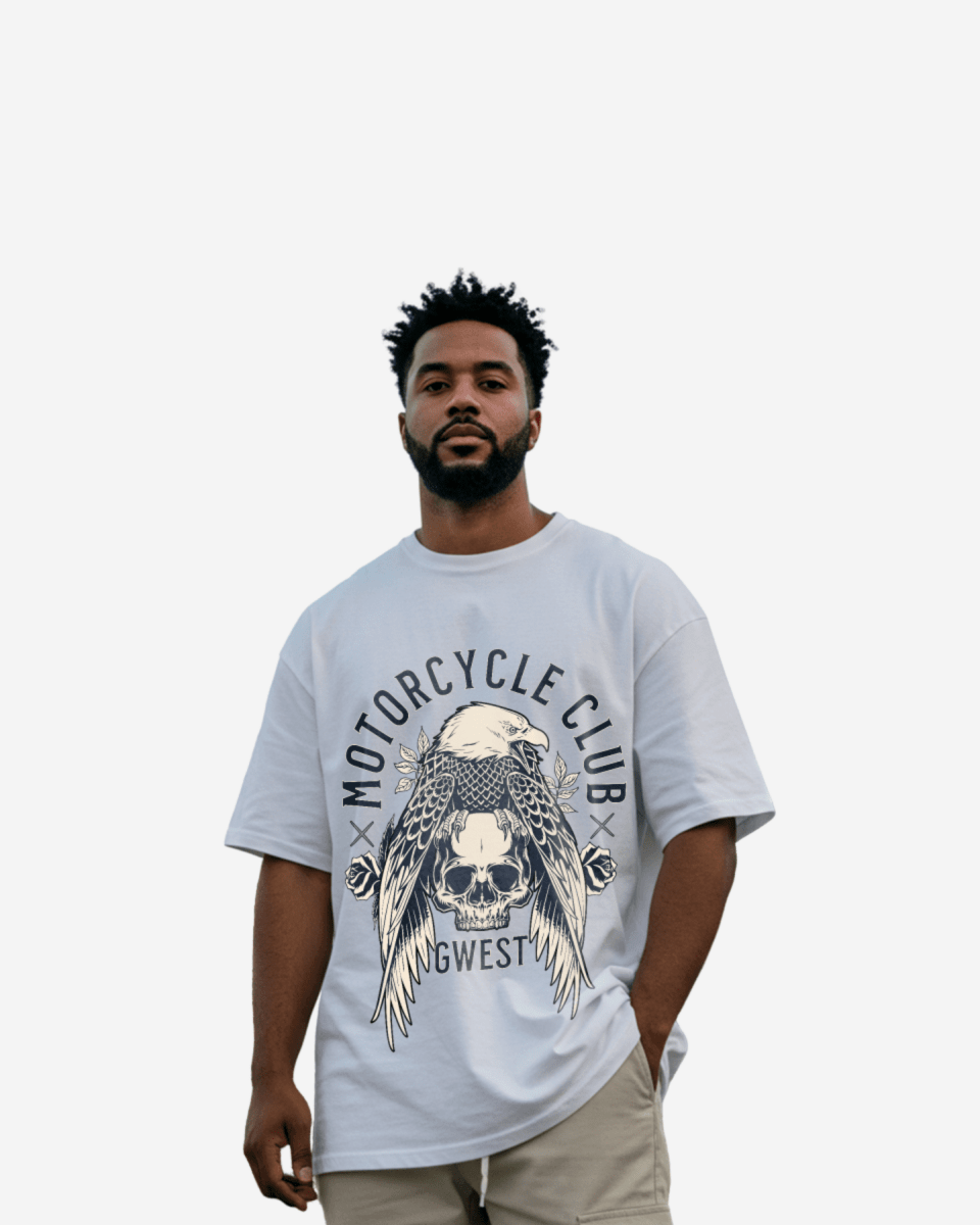 G West Motorcycle club Oversized T-Shirt Mens G West