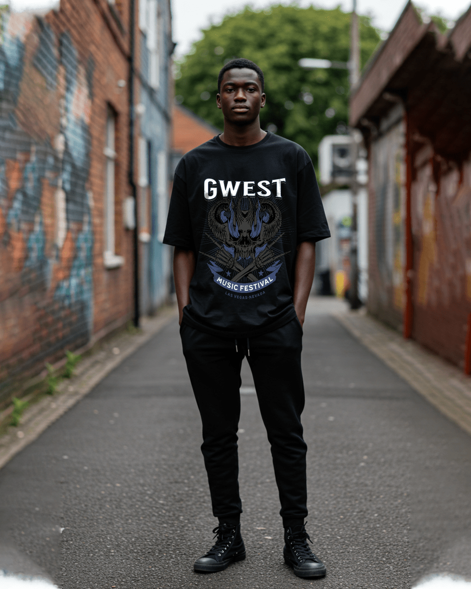 G West Music Festival Oversized T-Shirt Mens G West