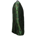 Midnight Bloom Jacquard Blazer GREEN GOLD