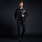CrocEdge Dual-Fabric Zip Jacket BLACK