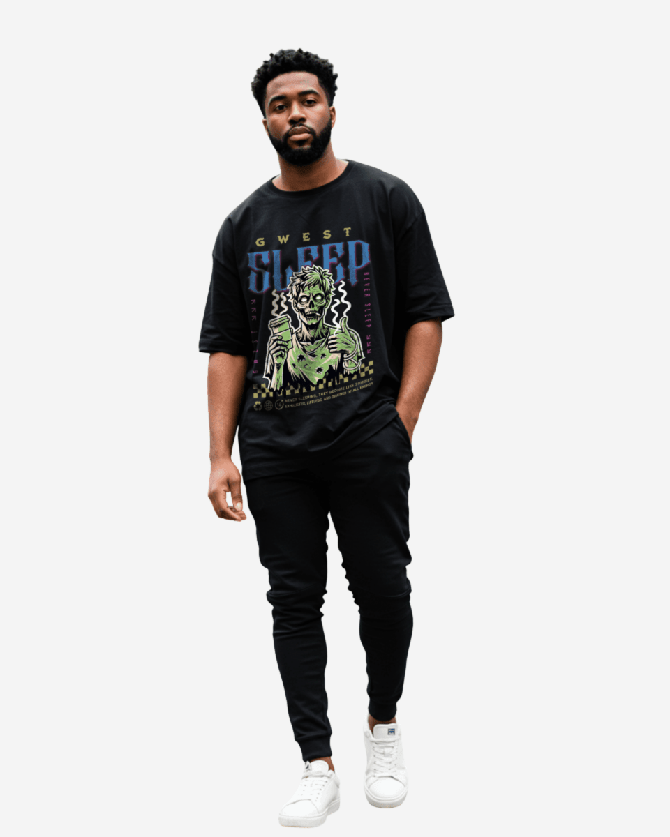 Camiseta extragrande G West Never Sleep para hombre