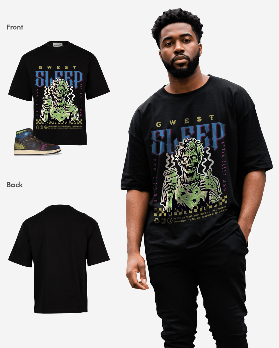 Camiseta extragrande G West Never Sleep para hombre