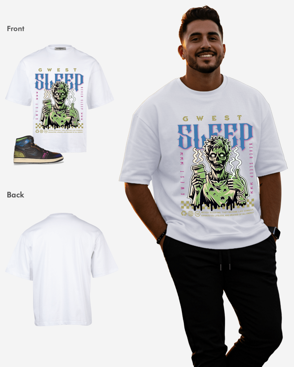Camiseta extragrande G West Never Sleep para hombre