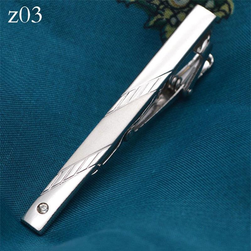 New Metal Silver Color Tie Clip For Men Wedding Necktie Tie Clasp Clip Tie Clips for Men Tie Bar Clip  Regular Ties Necktie Wedding Business Tie Pin Clips Gentleman Ties Bar Elegant Men's Accessories Stevvex