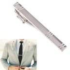 New Metal Silver Color Tie Clip For Men Wedding Necktie Tie Clasp Clip Tie Clips for Men Tie Bar Clip  Regular Ties Necktie Wedding Business Tie Pin Clips Gentleman Ties Bar Elegant Men's Accessories Stevvex