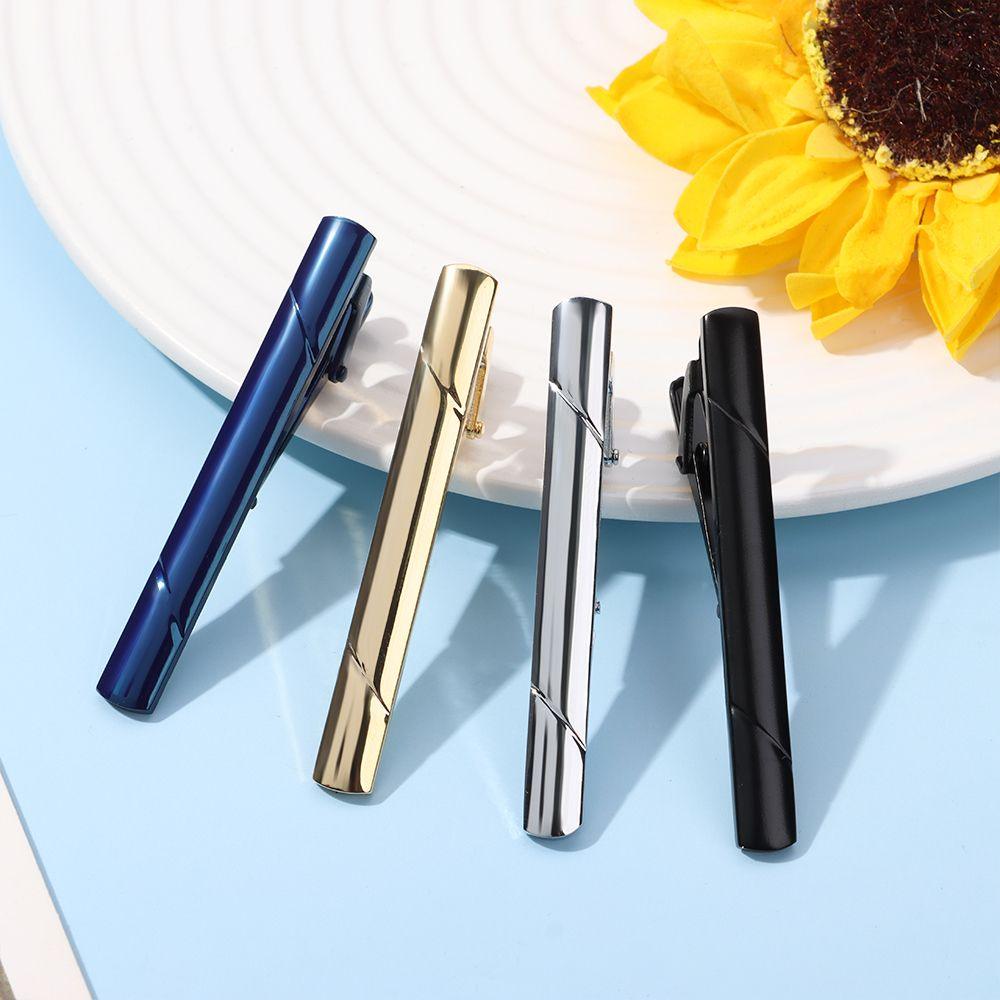 New Tie Clips Men's Metal Necktie Bar Simple Metal Tie Clips Bar Clips for Men Skinny Tie Bar Clasp Best Gift Business Wedding Daily Dress Suit Accessories Shirts Tie Clip CeremonyTie Clip Man Accessories Stevvex