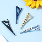 New Tie Clips Men's Metal Necktie Bar Simple Metal Tie Clips Bar Clips for Men Skinny Tie Bar Clasp Best Gift Business Wedding Daily Dress Suit Accessories Shirts Tie Clip CeremonyTie Clip Man Accessories Stevvex