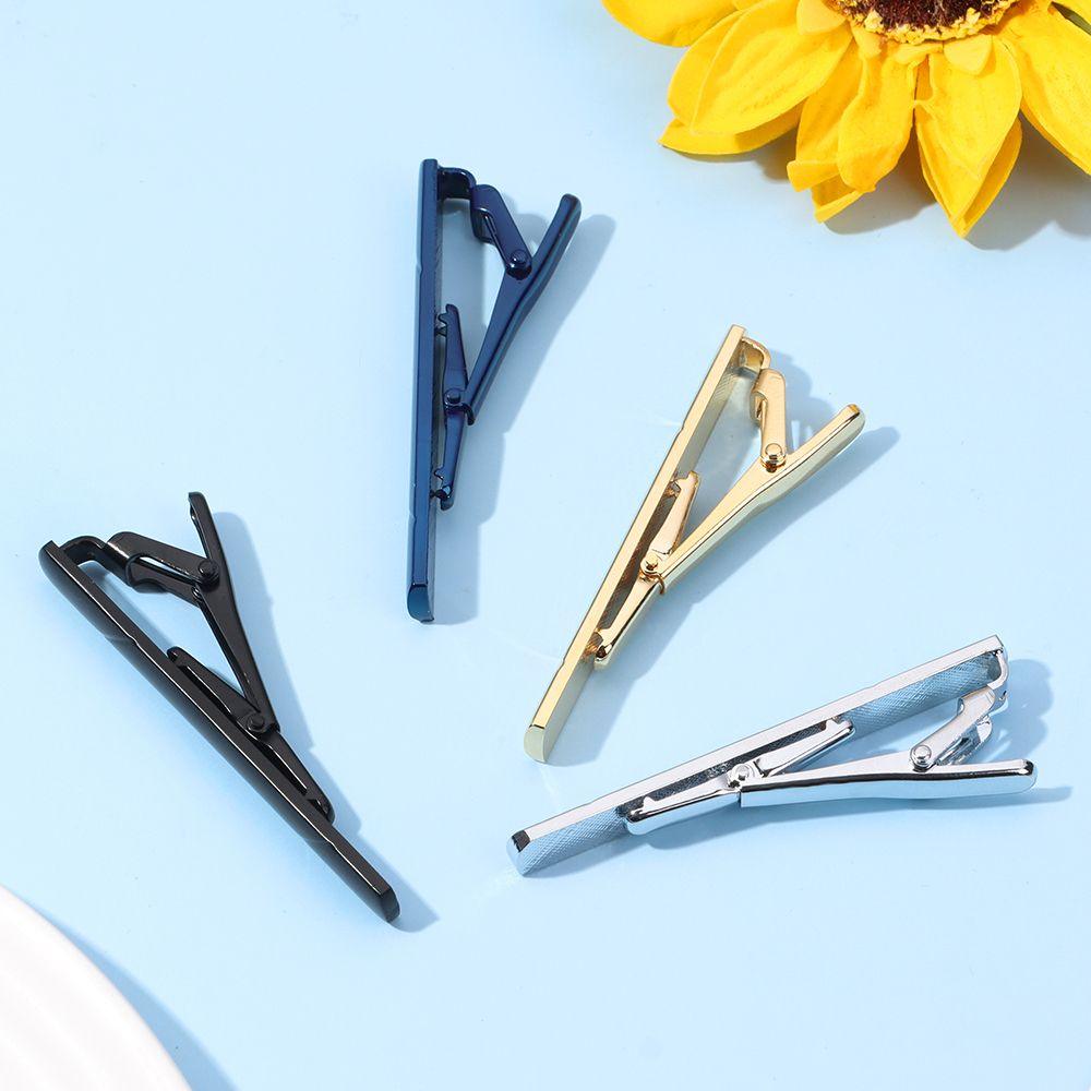 New Tie Clips Men's Metal Necktie Bar Simple Metal Tie Clips Bar Clips for Men Skinny Tie Bar Clasp Best Gift Business Wedding Daily Dress Suit Accessories Shirts Tie Clip CeremonyTie Clip Man Accessories Stevvex