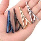 New Tie Clips Men's Metal Necktie Bar Simple Metal Tie Clips Bar Clips for Men Skinny Tie Bar Clasp Best Gift Business Wedding Daily Dress Suit Accessories Shirts Tie Clip CeremonyTie Clip Man Accessories Stevvex