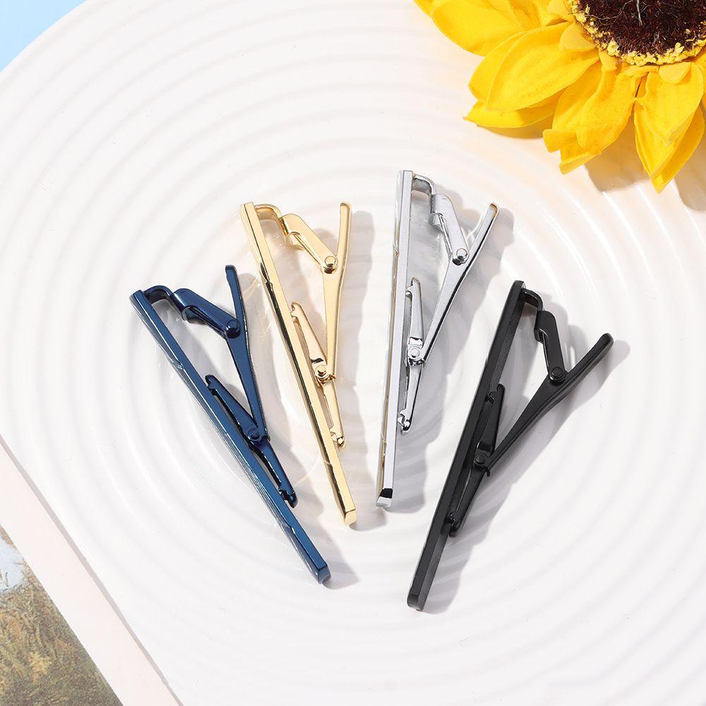 New Tie Clips Men's Metal Necktie Bar Simple Metal Tie Clips Bar Clips for Men Skinny Tie Bar Clasp Best Gift Business Wedding Daily Dress Suit Accessories Shirts Tie Clip CeremonyTie Clip Man Accessories Stevvex