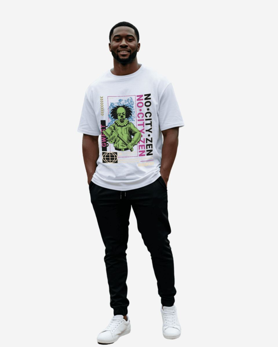 G WEST No City Zen Streetwear Camiseta Oversize Hombre