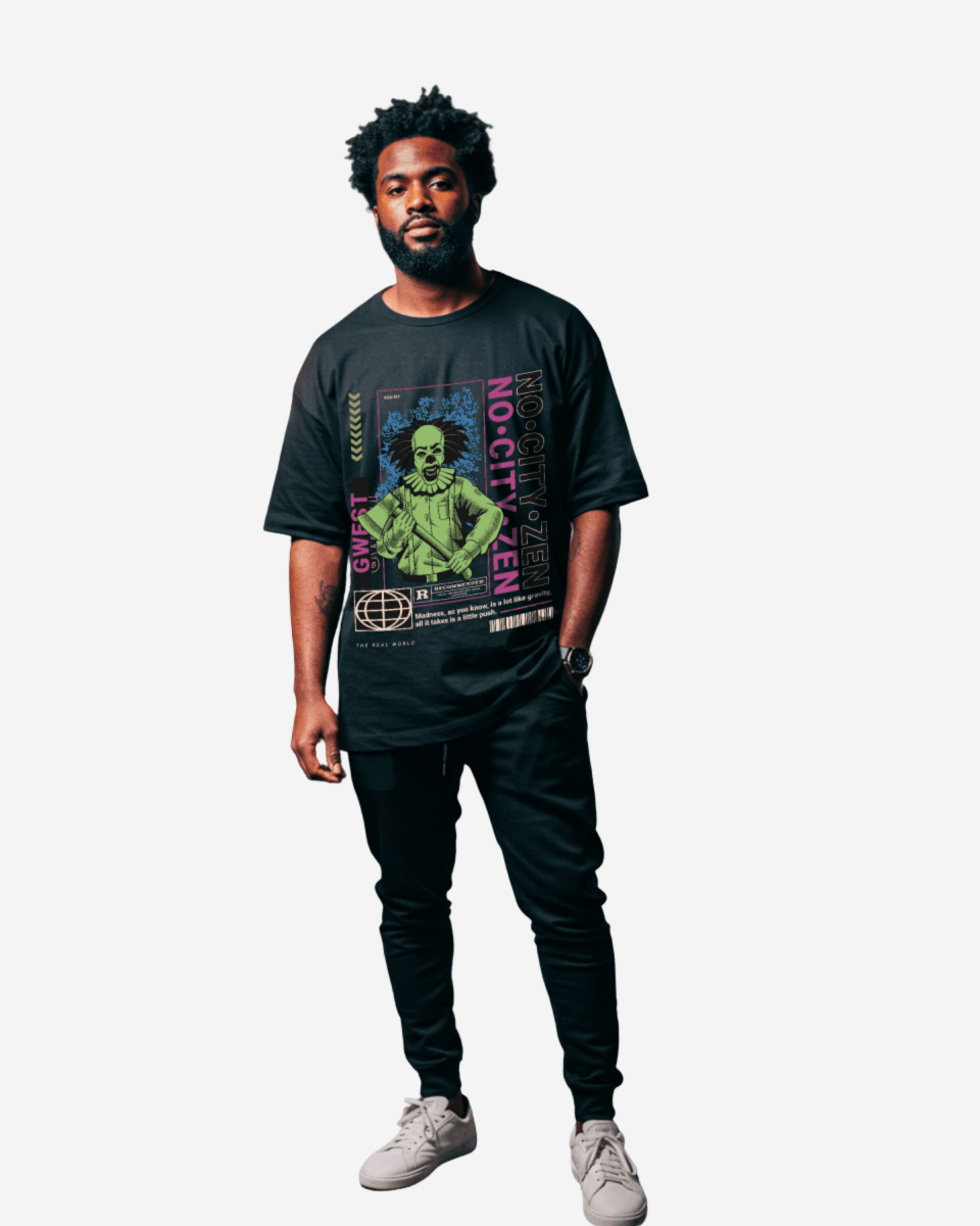 G WEST No City Zen Streetwear Camiseta Oversize Hombre