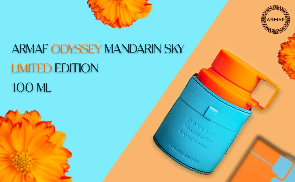 Armaf Odyssey Mandarin Sky (Limited Edition) Eau de Parfum (EDP) Spray 3.4 oz / 100 ml for Men Rafaelos
