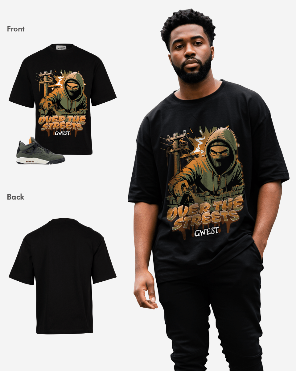 Camiseta extragrande para hombre G West Over The Streets