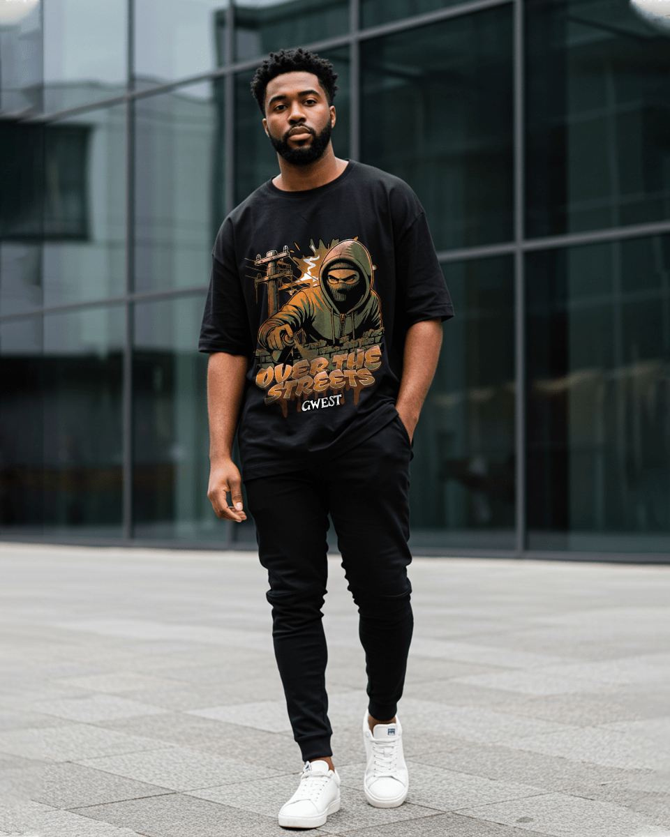 Camiseta extragrande para hombre G West Over The Streets