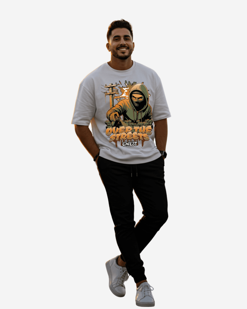Camiseta extragrande para hombre G West Over The Streets
