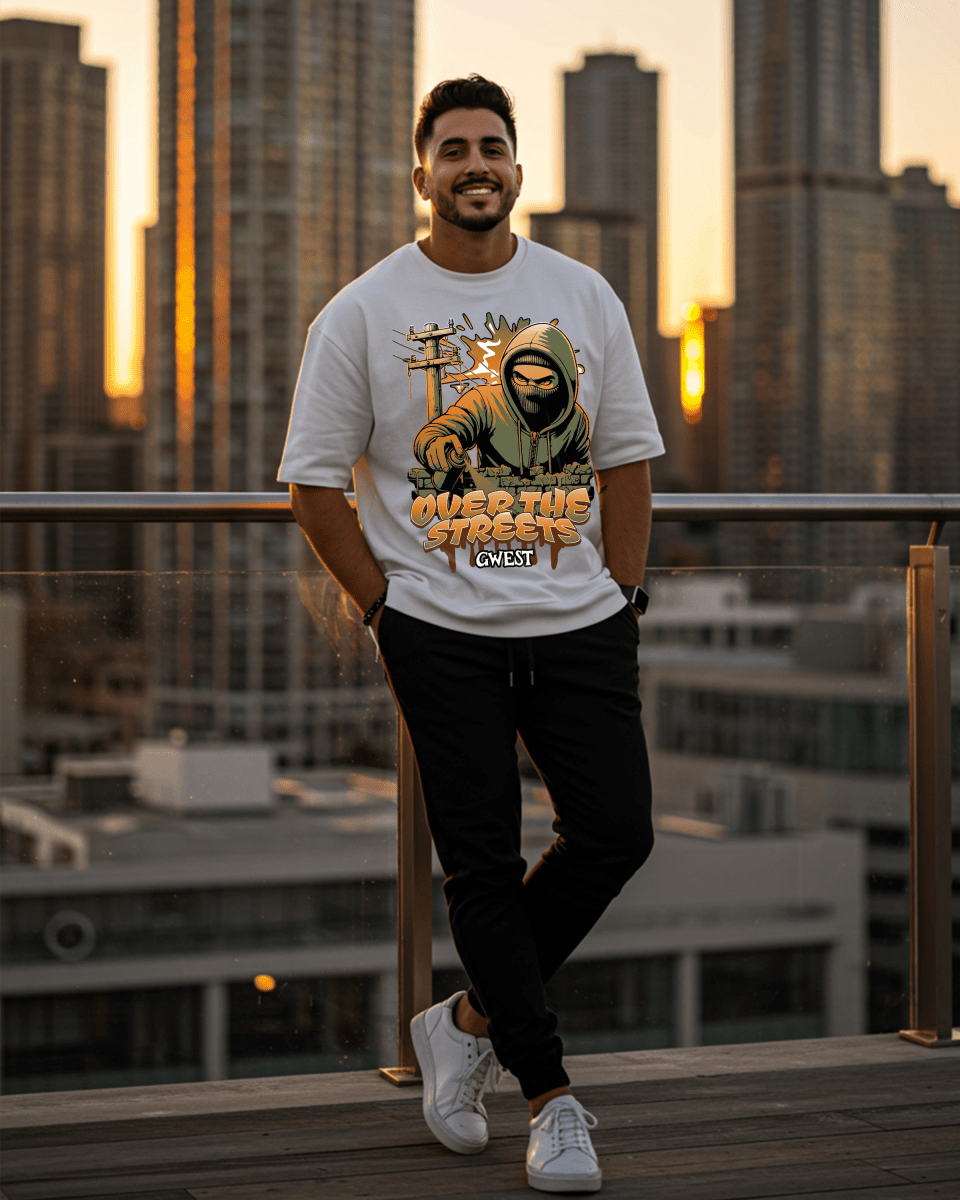 Camiseta extragrande para hombre G West Over The Streets