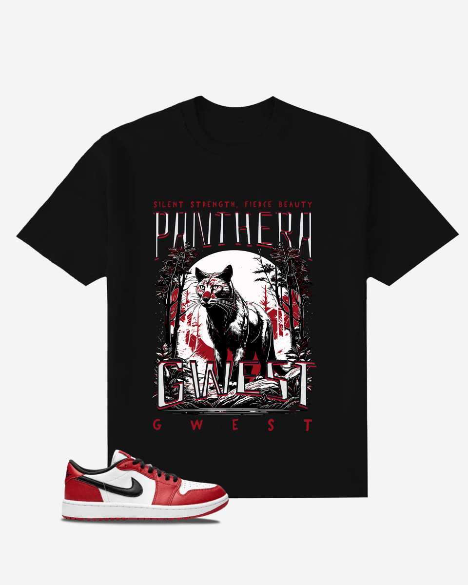 G West Panthera Oversized T-Shirt Mens G West