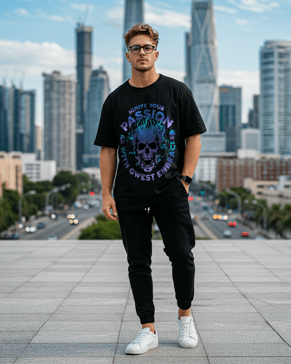 G West Camiseta Oversize Passion para Hombre