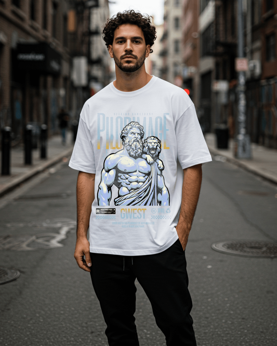 G West Pilgrimage Of Hope Oversized T-Shirt Mens G West
