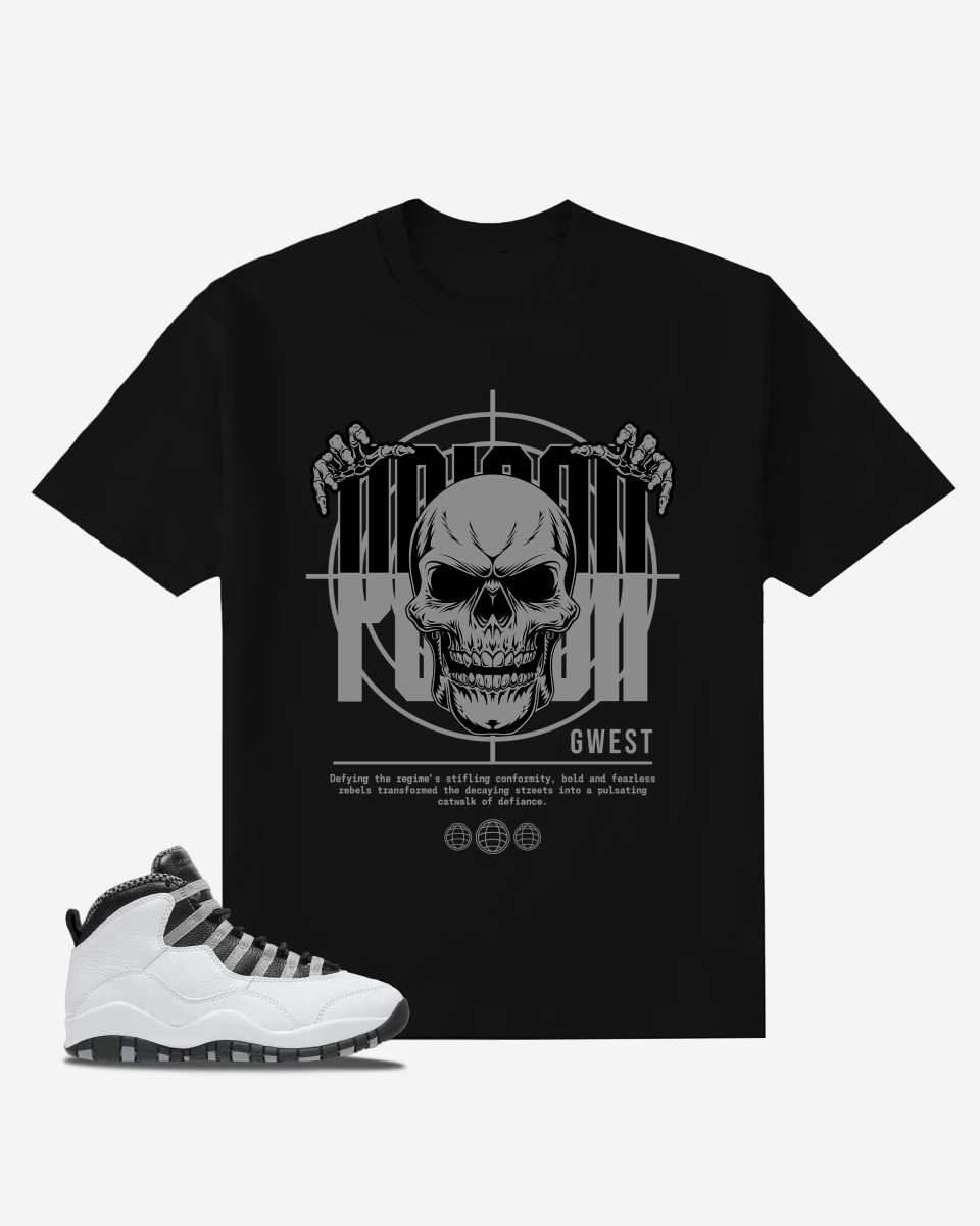 G West Poison Skull Oversized T-Shirt Mens G West