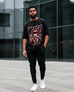 Camiseta Oversize para Hombre Psycho Madness de G West