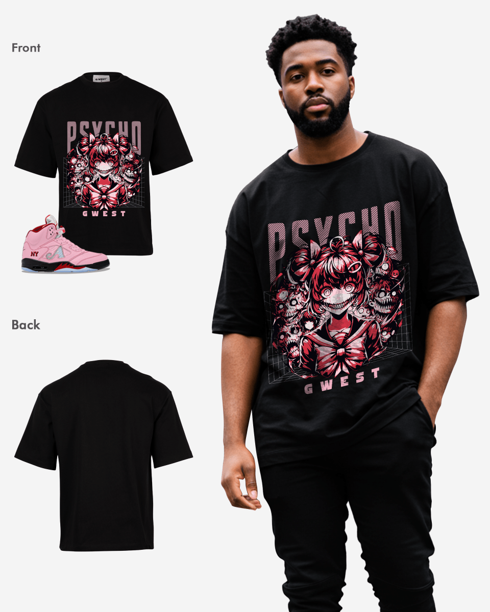 Camiseta Oversize para Hombre Psycho Madness de G West