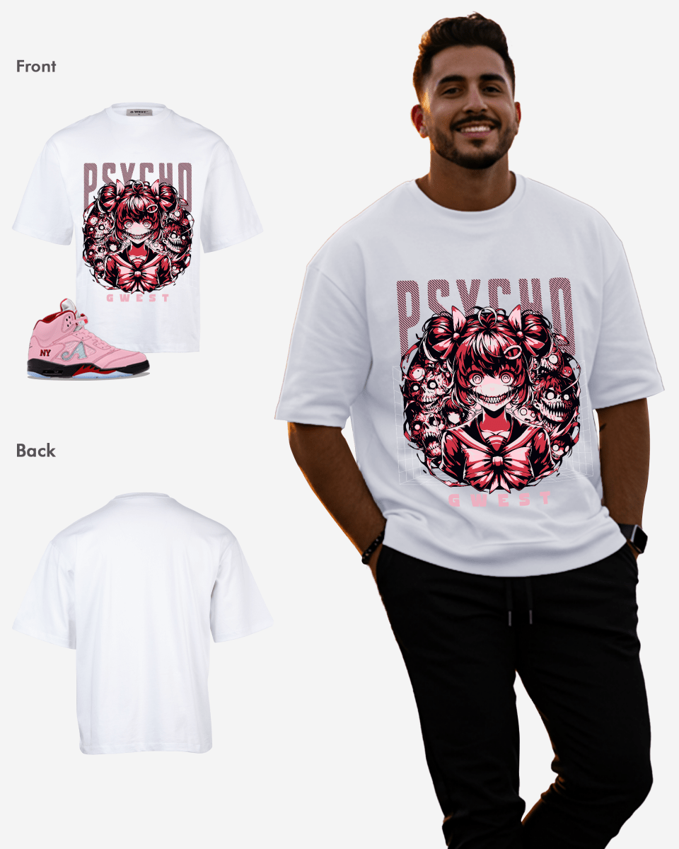 Camiseta Oversize para Hombre Psycho Madness de G West
