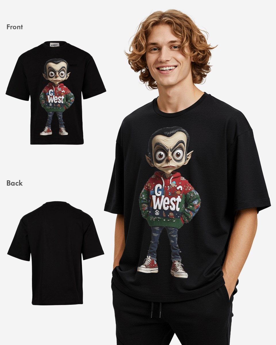 G West Quirky Claus Oversized T-Shirt Mens G West