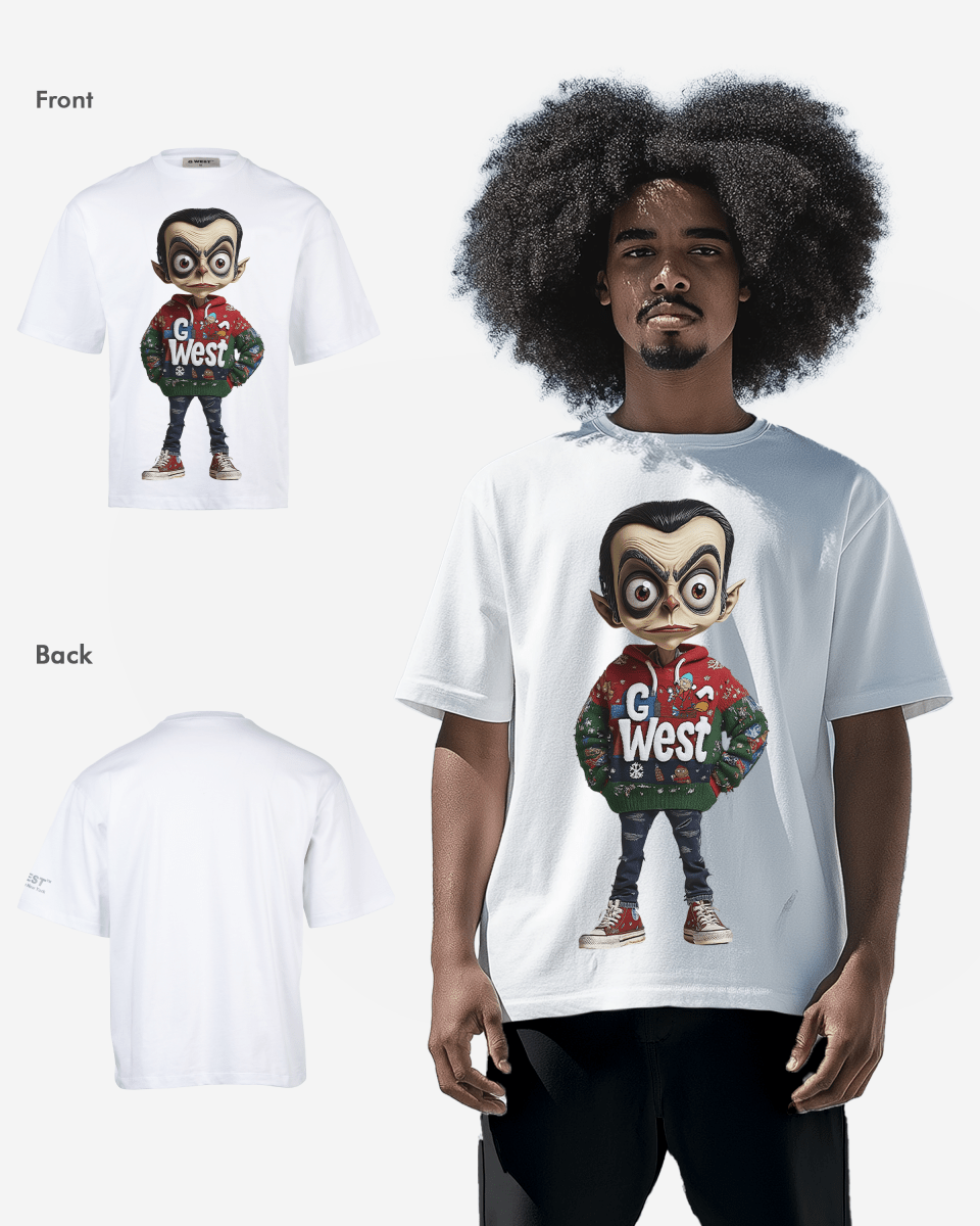 G West Quirky Claus Oversized T-Shirt Mens G West