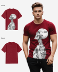 G West Mens Regular Fit Barcode Skeleton Front Graphic T Shirt : Gwpbast5053 - 3 Colors G West