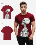 G West Mens Regular Fit Barcode Skeleton Front Graphic T Shirt : Gwpbast5053 - 3 Colors G West