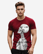 G West Mens Regular Fit Barcode Skeleton Front Graphic T Shirt : Gwpbast5053 - 3 Colors G West