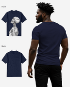 G West Mens Regular Fit Barcode Skeleton Front Graphic T Shirt : Gwpbast5053 - 3 Colors G West