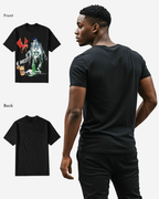 G West Mens Regular Fit Bat Buddy Front Graphic T Shirt G West
