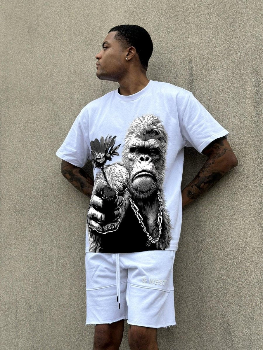 G West Mens Regular Fit Big Mam Front Graphic T Shirt : Gwpbast5052 - 3 Colors G West