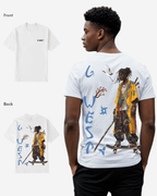 G West Regular Fit Black Samurai Front Graphic T Shirt : Gwpbast5056 - 3 Colors G West