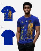 G West Regular Fit Black Samurai Front Graphic T Shirt : Gwpbast5056 - 3 Colors G West