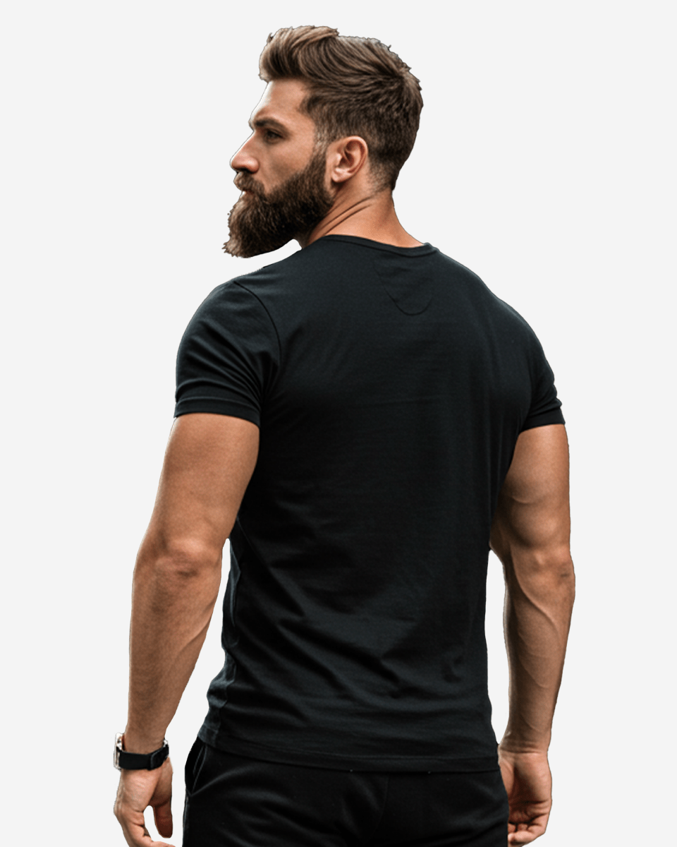 G West Regular Fit Black Samurai Front Graphic T Shirt : Gwpbast5056 - 3 Colors G West