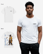 G West Regular Fit Black Samurai Front Graphic T Shirt : Gwpbast5056 - 3 Colors G West