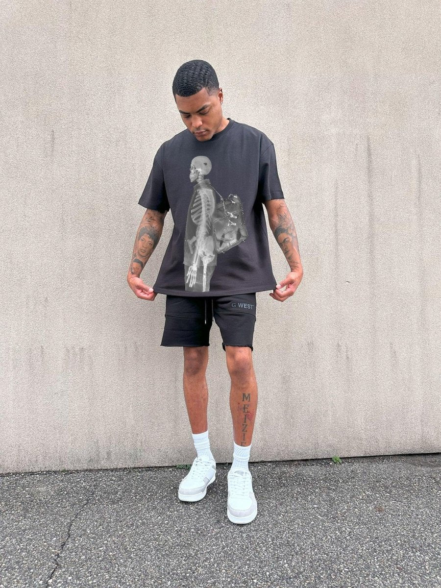 G West Mens Regular Fit Full X Ray Front Graphic T Shirt : Gwpbast5058 - 3 Colors G West