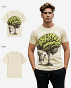 G West Regular Fit T Brain Front Graphic T Shirt Mens G West
