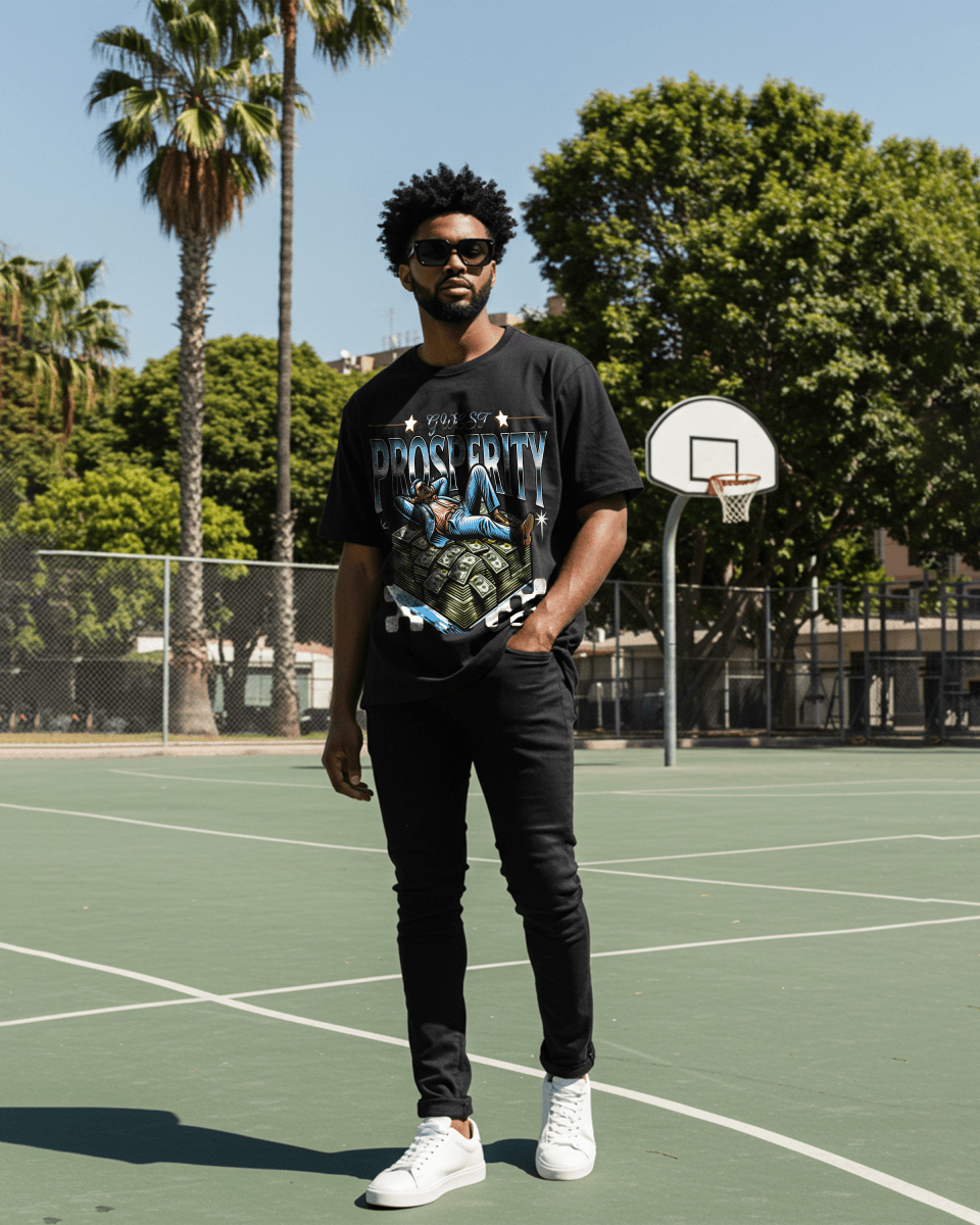 G West Rich Man Oversized T-Shirt Mens G West