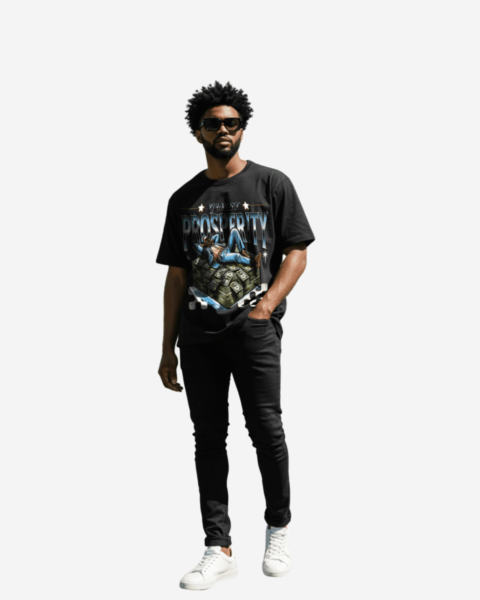 G West Rich Man Oversized T-Shirt Mens G West